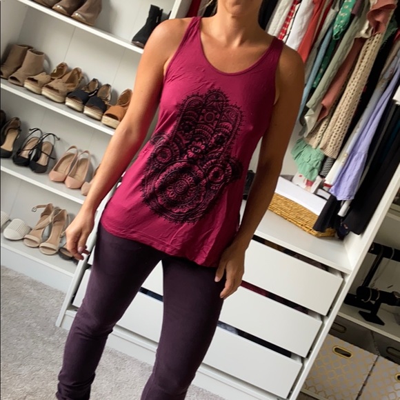 Hamsa Hand Yoga Workout Tank - Picture 2 of 5